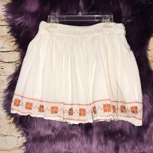 Forever 21 embroidered mini skirt
